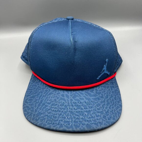Air Jordan True Hat Men Blue Cement Elephant Jumpman‎ Snap Back Cap